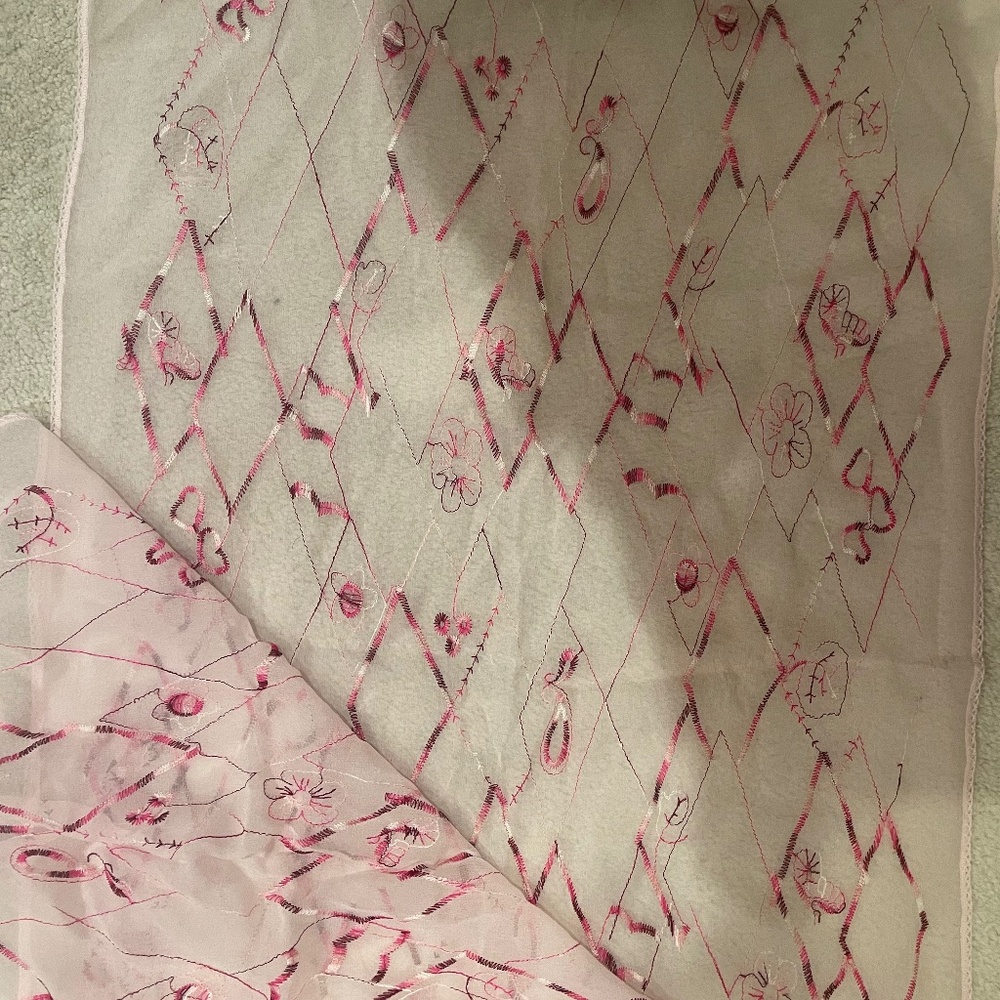 Vintage pink shawl